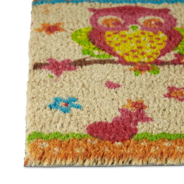Relaxdays Fußmatte Eulen In Bunt – (B)60 X (T)40 Cm 6