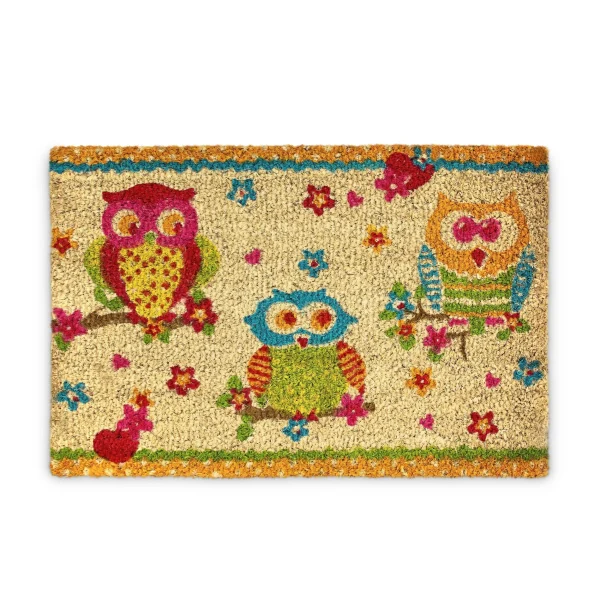 Relaxdays Fußmatte Eulen In Bunt – (B)60 X (T)40 Cm 7