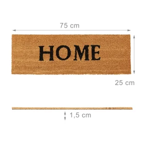 Relaxdays Fußmatte Home In Natur – (B)75 X (T)25 Cm 9