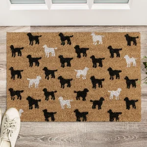 Relaxdays Fußmatte “Hunde” In Natur – (B)60 X (T)40 Cm 12