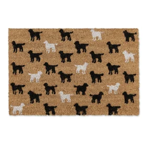 Relaxdays Fußmatte “Hunde” In Natur – (B)60 X (T)40 Cm 24