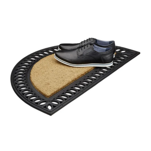 Relaxdays Fußmatte In Natur/Schwarz – (B)75 X (T)45 Cm 3