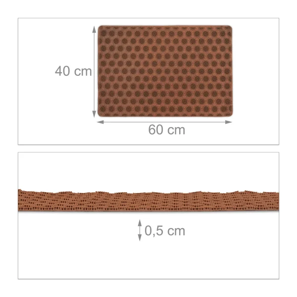 Relaxdays Fußmatte In Orange – (B)60 X (T)40 Cm 5