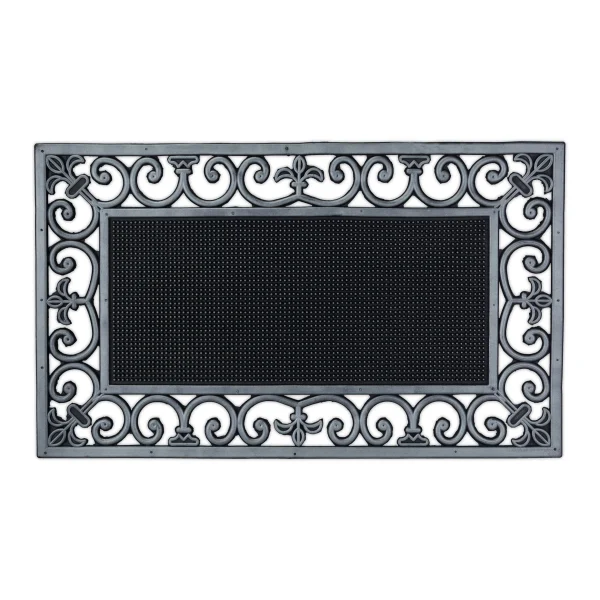 Relaxdays Fußmatte In Silber/ Schwarz – (B)75 X (T)45 Cm 9