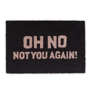 Relaxdays Fußmatte Oh No In Natur-Schwarz- (B)60 X (T)40 Cm 24