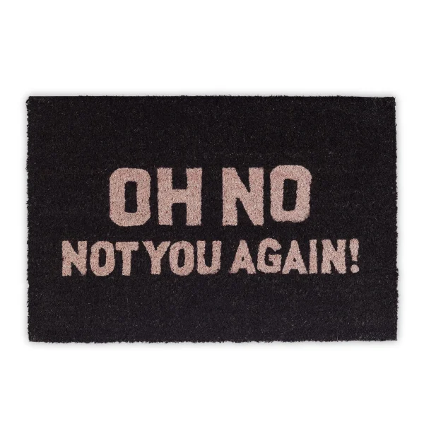 Relaxdays Fußmatte Oh No In Natur-Schwarz- (B)60 X (T)40 Cm 9