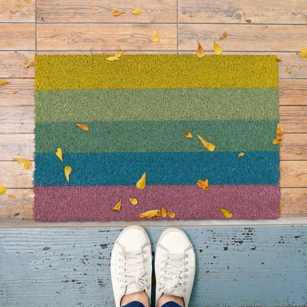 Relaxdays Fußmatte “Regenbogen” In Bunt – (B)60 X (T)40 Cm 6