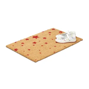 Relaxdays Fußmatte Sterne In Rot – (B)60 X (T)40 Cm 11