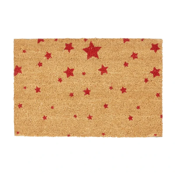 Relaxdays Fußmatte Sterne In Rot – (B)60 X (T)40 Cm 1
