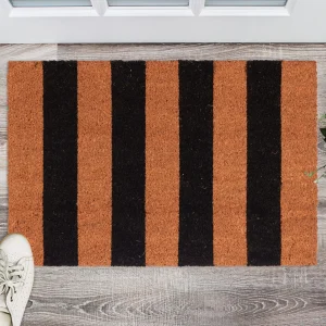Relaxdays Fußmatte Streifen In Braun-Schwarz – (B)60 X (T)40 Cm 14