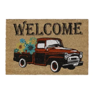 Relaxdays Fußmatte “Welcome Auto” In Natur – (L)60 X (B)40 Cm 24