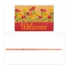 Relaxdays Fußmatte “Welcome Blumen” In Natur/ Rot – (L)60 X (B)40 Cm 14