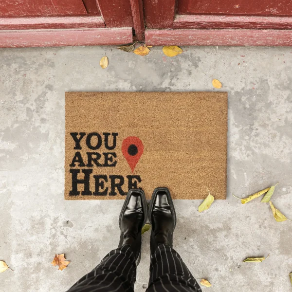 Relaxdays Fußmatte “You Are Here” In Natur – 40 X 60 Cm 3