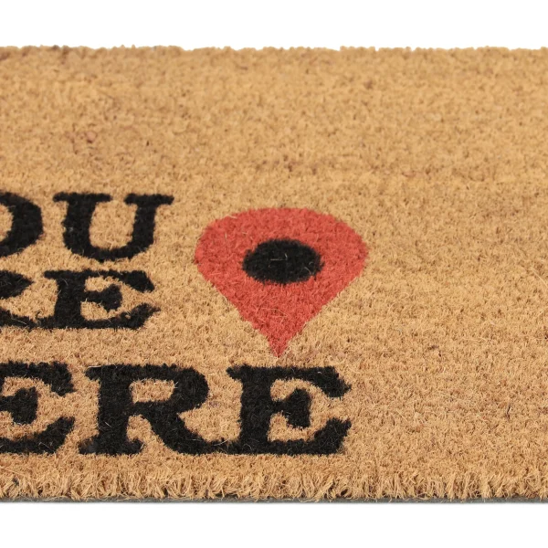 Relaxdays Fußmatte “You Are Here” In Natur – 40 X 60 Cm 7