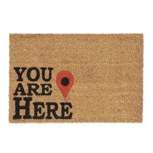 Relaxdays Fußmatte “You Are Here” In Natur – 40 X 60 Cm 24