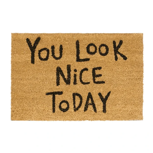 Relaxdays Fußmatte You Look Nice In Natur – (B)60 X (T)40 Cm 1