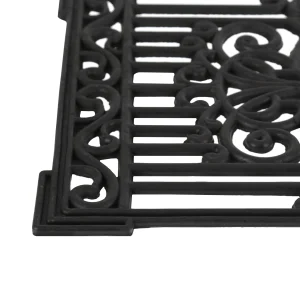 Relaxdays Gummi-Fußmatte In Schwarz – (B)60 X (T)40 Cm 19