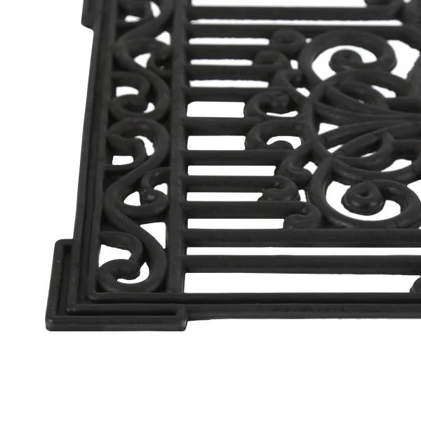 Relaxdays Gummi-Fußmatte In Schwarz – (B)60 X (T)40 Cm 7