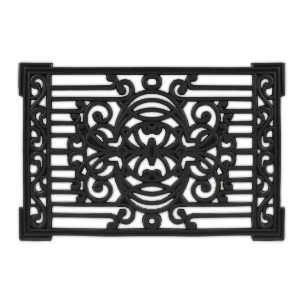 Relaxdays Gummi-Fußmatte In Schwarz – (B)60 X (T)40 Cm 8