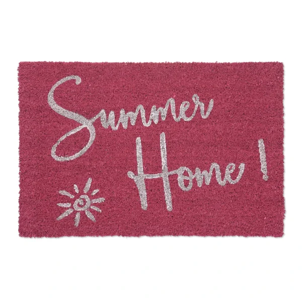Relaxdays Kokos-Fußmatte “Summer Home” In Pink/ Weiß – (B)60 X (T)40 Cm 9