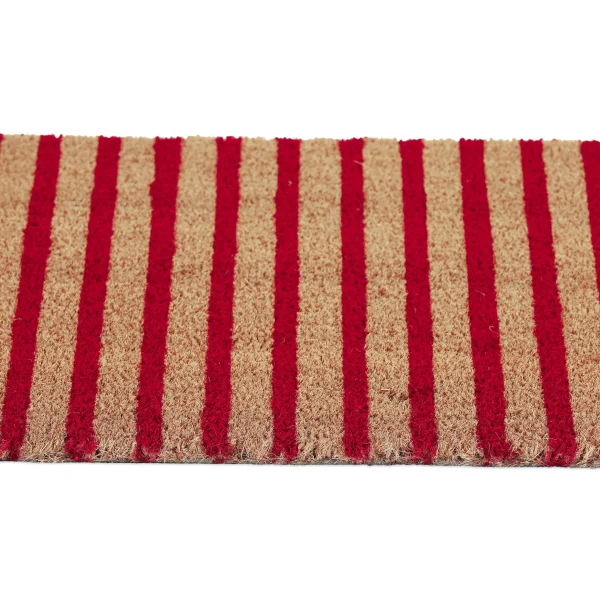 Relaxdays Kokosfußmatte “gestreift” In Natur/ Rot – 40 X 60 Cm 7