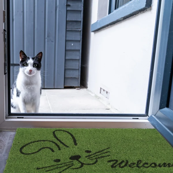 Relaxdays Kokosfußmatte “Hase” In Grün – 40 X 60 Cm 6