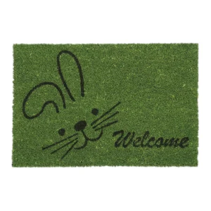 Relaxdays Kokosfußmatte “Hase” In Grün – 40 X 60 Cm 24