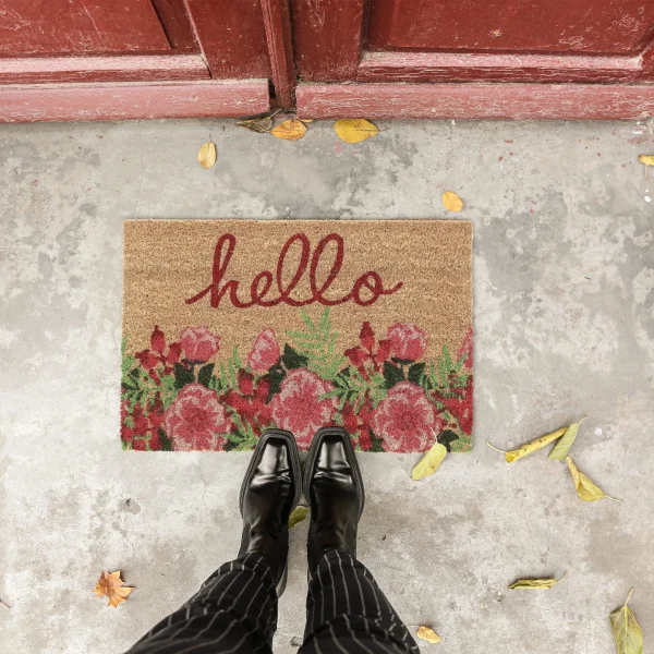 Relaxdays Kokosfußmatte “Hello” In Bunt – 40 X 60 Cm 6