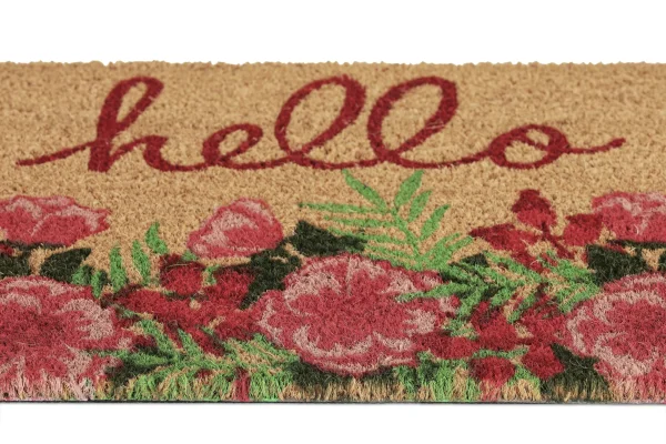 Relaxdays Kokosfußmatte “Hello” In Bunt – 40 X 60 Cm 7
