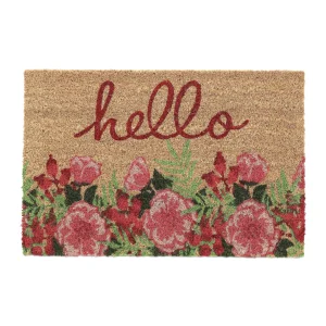 Relaxdays Kokosfußmatte “Hello” In Bunt – 40 X 60 Cm 24