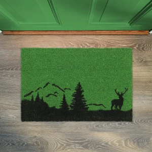 Relaxdays Kokosfußmatte “Hirsch” In Grün/ Schwarz – 40 X 60 Cm 12