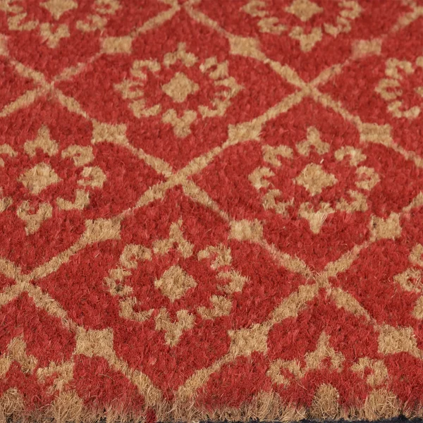 Relaxdays Kokosfußmatte In Rot/ Natur – 40 X 60 Cm 7