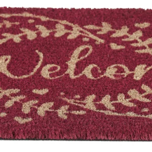 Relaxdays Kokosfußmatte “Welcome” In Rot – 40 X 60 Cm 20