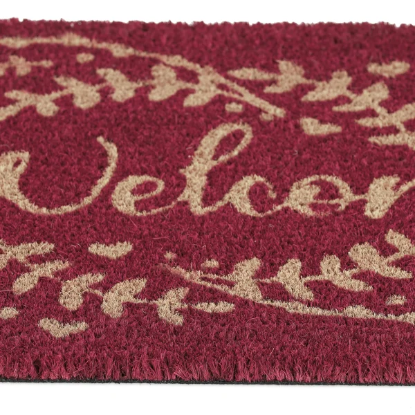 Relaxdays Kokosfußmatte “Welcome” In Rot – 40 X 60 Cm 7