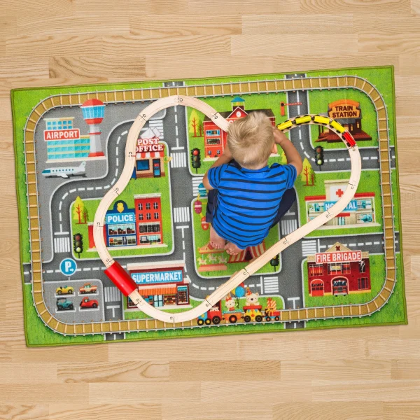 Relaxdays Spielteppich Straße In Mehfarbig – (B)150 X (T)100 Cm 3