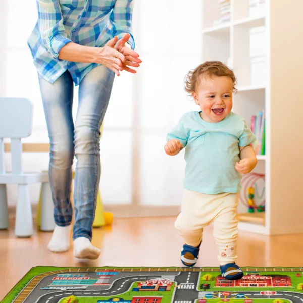 Relaxdays Spielteppich Straße In Mehfarbig – (B)150 X (T)100 Cm 6