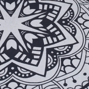 Relaxdays Teppich “Mandala” In Creme/ Schwarz – Ø 120 Cm 20