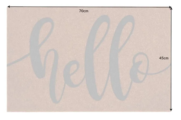 Riess-ambiente.de Fußmatte HELLO In Braun / Grau – 70 X 1 X 45cm 4