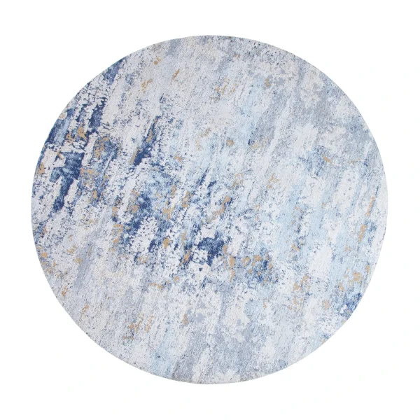 Riess-ambiente.de Teppich MODERN ART In Blau – 150 X 1 X 150cm 1