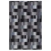 Snapstyle Designer Velour Teppich Mystic Karo In Blau Grau 13