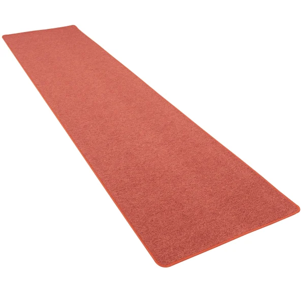 Snapstyle Feinschlingen Velour Läufer Teppich Strong In Terracotta 3