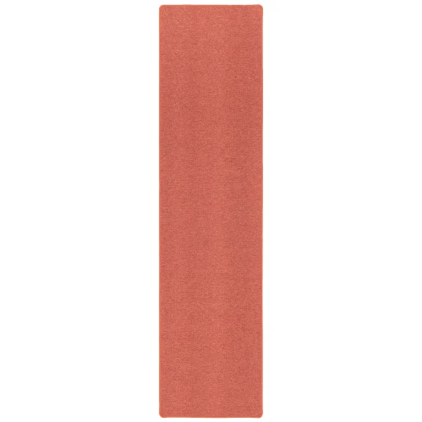 Snapstyle Feinschlingen Velour Läufer Teppich Strong In Terracotta 1