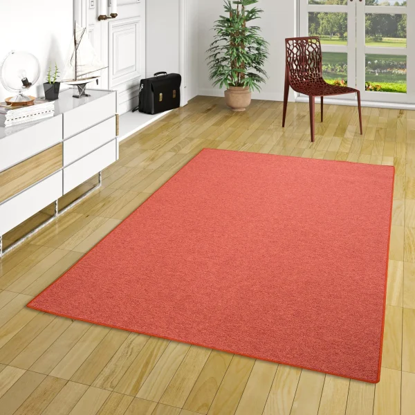 Snapstyle Feinschlingen Velour Teppich Strong In Terracotta 6