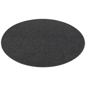 Snapstyle Feinschlingen Velour Teppich Strong Rund In Schwarz Grau 9