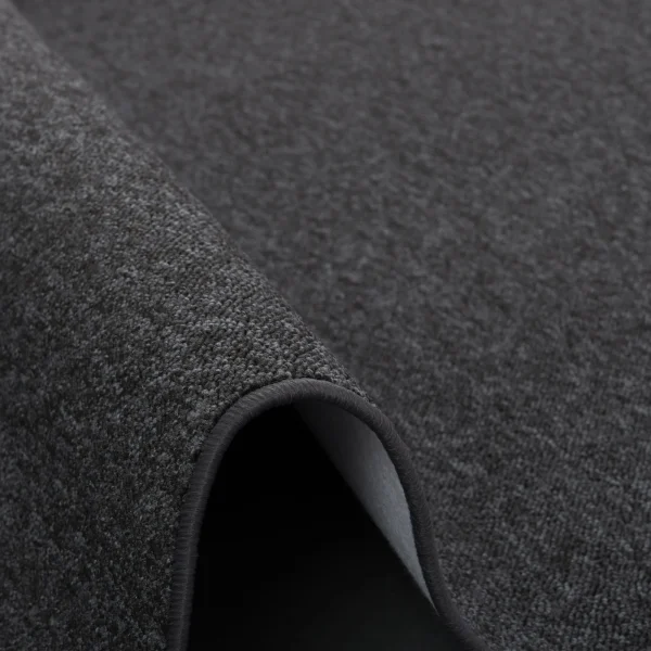 Snapstyle Feinschlingen Velour Teppich Strong Rund In Schwarz Grau 4