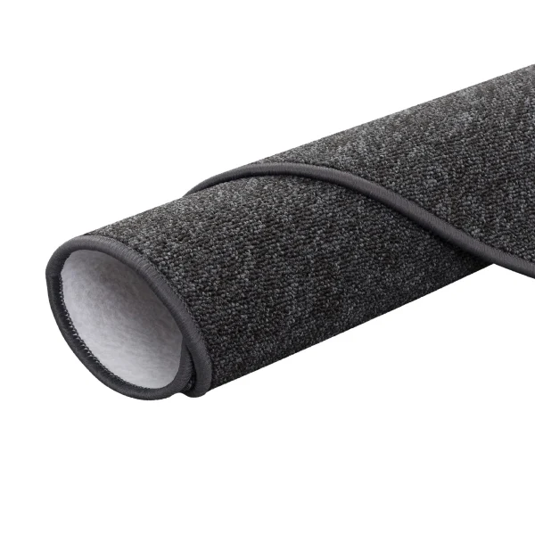 Snapstyle Feinschlingen Velour Teppich Strong Rund In Schwarz Grau 5