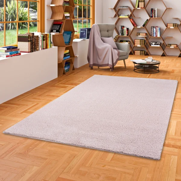 Snapstyle Hochflor Shaggy Teppich Palace In Pastell Rosa 6