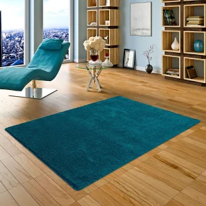 Snapstyle Hochflor Shaggy Teppich Palace In Petrol 15