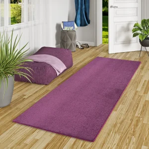 Snapstyle Hochflor Velours Läufer Teppich Luna In Lila 15