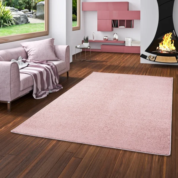 Snapstyle Hochflor Velours Teppich Luna In Rosa 6